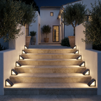 Escalera con dos luces Ascenda por peldaño, una a cada lado